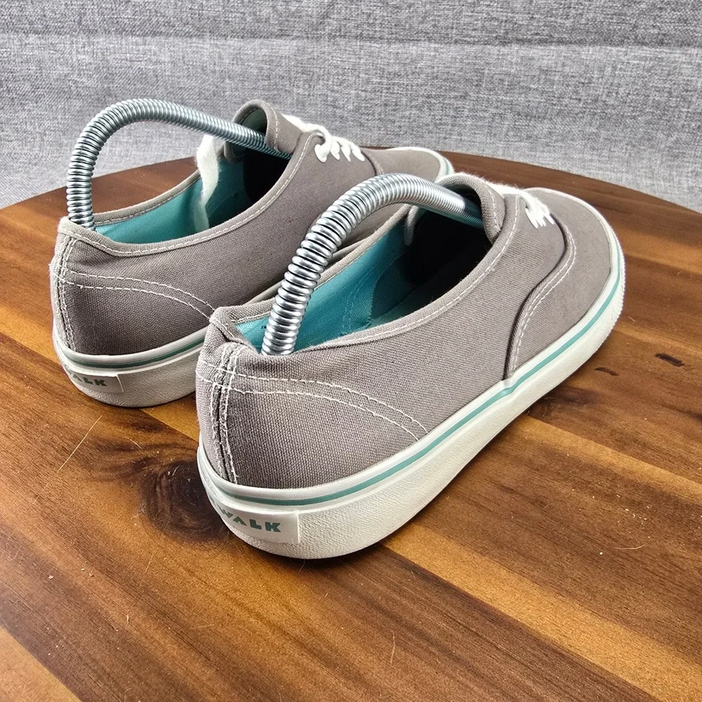 Airwalk Women's Canvas Sneakers Shoes Size 8 Gray Low Top Lace Up‎ Casual
